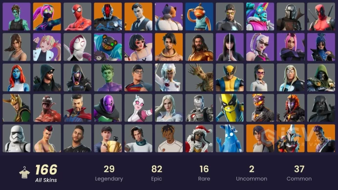ACC093  Fortnite Account [PC] 166 skins | Gold TNTina | Gold Meowscles | Gold Midas | Gold Brutus | Cloud Striker | Shady Doggo | Spire Assassin