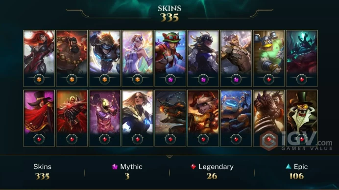 EUW 331 Skins 172 Champs | PROJECT: Pyke | Prestige True Damage Senna | Acolyte Lee Sin | Cowgirl Miss Fortune | Karate Kennen | LOL0034