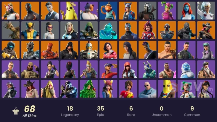 ACC293 Fortnite Account [PC] 68 skins | Gold Midas | The Prisoner | The Visitor | Enforcer | Sentinel | Lynx | Drift | Calamity | Blackheart | H