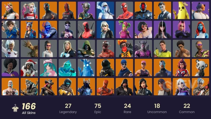 166 Skins - Mail Access - Elite Agent - Take the L- Take the L - Gold Midas - NBA 75 Swish - World Warrior - Laugh it Up