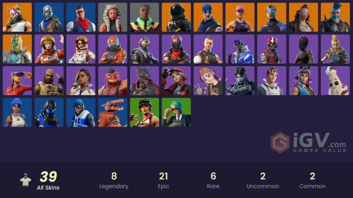 39 Skins - Mail access - Blue Squire - Take the L - PC ONLY - Blue Team Leader - Prodigy - Super Deluxe STW