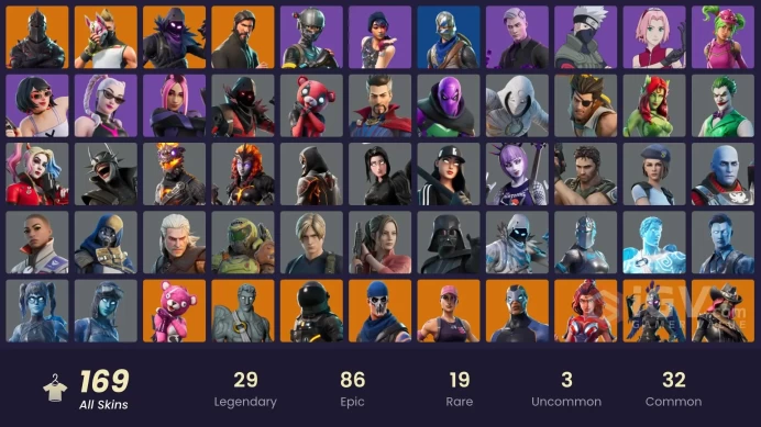 169 Skins - Mail Access - Black Knight -  Ultimate STW - The Reaper - Take the L - Jill Valentine -  Floss -  Rare Banners -  Mako