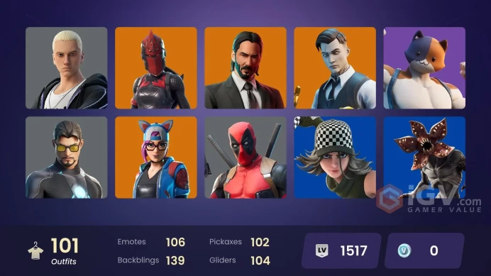 [PC/PSN/XBOX] 101 skins | Blue Team Leader | Blue Striker | Trilogy | Fade | Catalyst | Gear Specialist Maya | Sentinel | Red Knight | Rox | 0 V