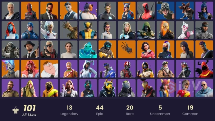 [PC/PSN/XBOX] 101 skins | Blue Team Leader | Blue Striker | Trilogy | Fade | Catalyst | Gear Specialist Maya | Sentinel | Red Knight | Rox | 0 V