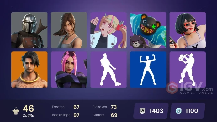 [PC/PSN/XBOX] 46 skins | Joey | Raz | Malik | Kymera | Omegarok | Spectra Knight | Snap | Paradigm (Reality-659) | Mandalorian | Polar Peely