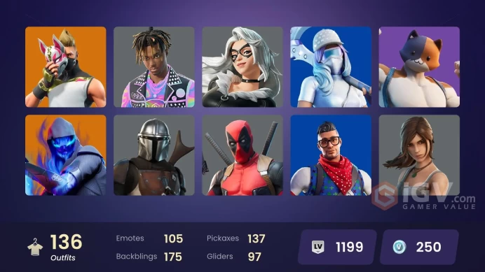 [ALL PLATFORMS]-136 Skin-Strong Guard OG-Blue Team Leader-Prodigy-LeBron James-Iron Man Mk 45-FULL ACCESS-BEST SELLER-