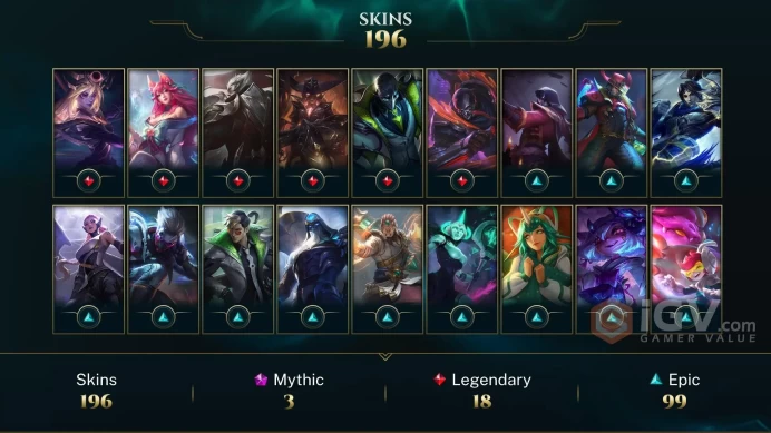 EUW / DIAMOND 4 %70WR- 172 Champ - 196 Good Skins(3 Ultimate, 3 Mythic, 18 Legendary, 99 Epic) -JUDGMENT KAYLE - S1 ACC - FULL ACCES -CHEAP