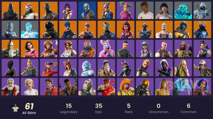 FA / 37 SKINS / BLACK KNIGHT / SPARKLE SPECIALIST / THE REAPER / BLUE SQUIRE / ROYALE KNIGHT / OG STW