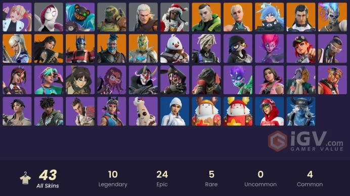 Fortnite Account [PC] 43 skins | Renzo the Destroyer | Omegarok | Spectra Knight | Optimus Prime | Twyn | Mizuki | Era | Nezumi | Paradigm (Real