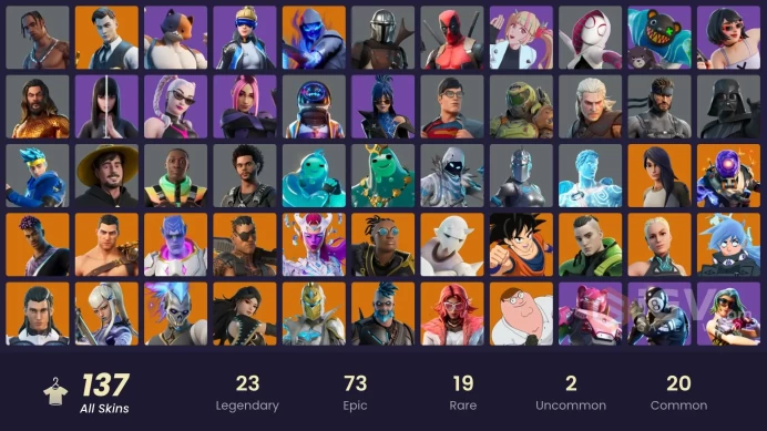 [PC/PSN/XBOX] 137 skins | Neo Versa | Travis Scott | Astro Jack | Gold Brutus | Gold Midas | Vivi Chroma | Fixer | Point Patroller | Lina Scorch