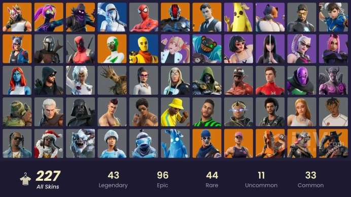 [PC/XBOX] 228 skins | OG STW | Gold Midas | Keri Commander | Unchained Ramirez | Merry Mint Axe | Leviathan Axe | Y483