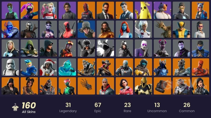 [PC/PSN/XBOX] 161 skins | Merry Mint Axe | Leviathan Axe | Gold Midas | Gold TNTina | Tart Tycoon | Y484
