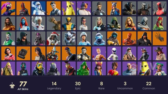 [PC/PSN/XBOX] 77 skins | Leviathan Axe | Gold Midas | Sentinel | Lynx | Blackheart | Zenith | Rox | Eternal Knight | Hybrid | Gear Specialist Ma