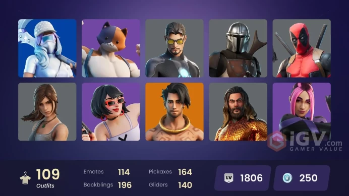 [ALL PLATFORMS]-110 Skin-164 Pickaxe-114 Emote-140 Glider-FULL ACCESS-BEST SELLER-