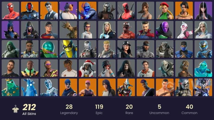 PC] 212 skins | OG STW | Gold Midas | Gold Brutus | Unchained Ramirez | Game Knight | Spire Assassin | Kymera | The Foundation | Optimus Prime |
