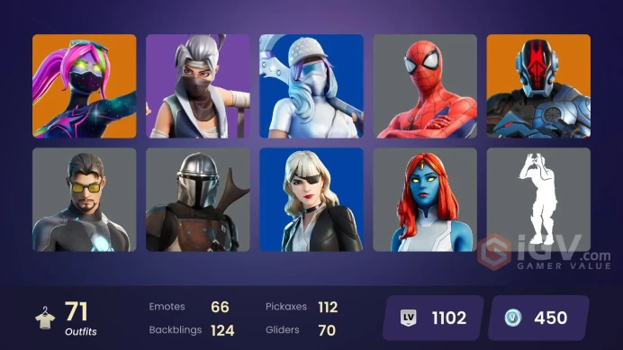 [PC/PSN/XBOX] 71 skins | Leviathan Axe | Fixer | Sultura | Ronin | Predator | Menace | The Foundation | Galaxia | Mandalorian | Doctor Doom | Pe