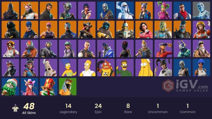 [PC/XBOX] 48 skins | OG STW | Black Knight | Sparkle Specialist | The Reaper | Blue Squire | Royale Knight | Elite Agent | 200 VB