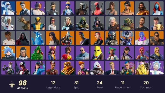[PC/PSN/XBOX/NINTENDO] 98 skins | Neo Versa | Gold Brutus | Gold Midas | Fixer | Trilogy | Cloud Striker | Tart Tycoon | Sultura HR0106