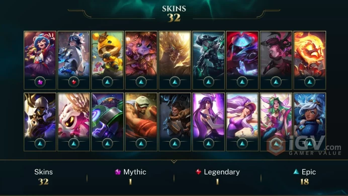 Cuenta LOL LAS | Nivel 136 | +32 Skins | Full Access