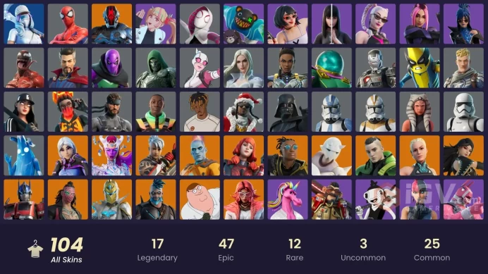 [PC/PSN/XBOX/NINTENDO] 104 skins | Malik | Omegarok | Torin | Spectra Knight | The Origin |  Era | Peter Griffin |HR0108