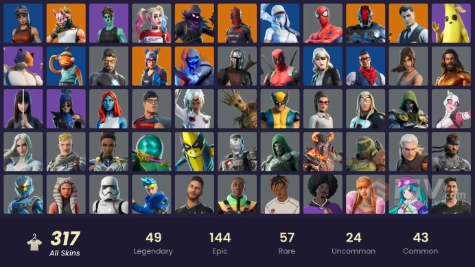 [ALL PLATFORMS]-316 Skin-331 Pickaxe-254 Emote-243 Gliders-FULL ACCESS-BEST SELLER-
