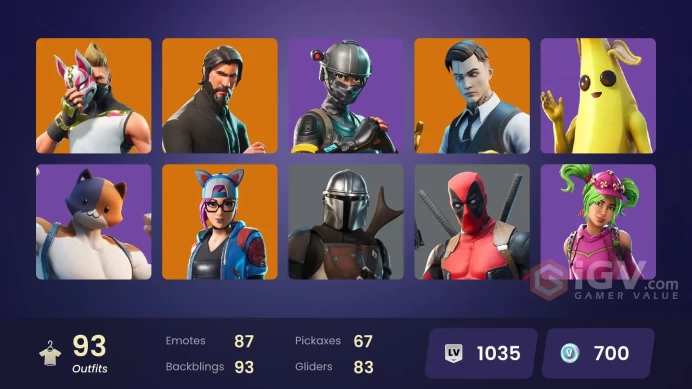 [PC/NINTENDO] 93 skins | OG STW | The Reaper |Take the L .Elite Agent | Gold Brutus | Gold Midas |  HR0113