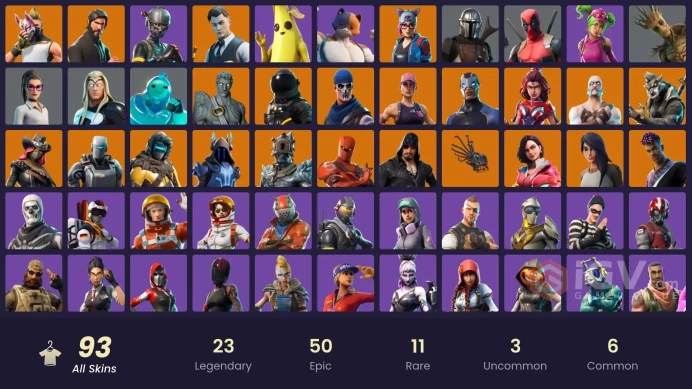 [PC/NINTENDO] 93 skins | OG STW | The Reaper |Take the L .Elite Agent | Gold Brutus | Gold Midas |  HR0113