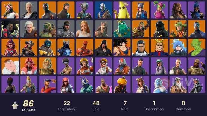 [ALL PLATFORMS]-90 Skin-Elite Agent-Blue Squire-Royale Knight-The Reaper-Piccolo-All Might-Son Goku-Jack Gourdon-Xenomorph-FULL ACCESS-