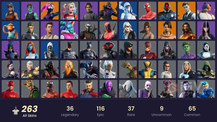 [PC,XBOX,NINT] Midas / Brutus / Meowscles (Fully Golden) | Candy Axe | Reaper | Modena Icon | Spiderman Gilded Reality | 262 Skins