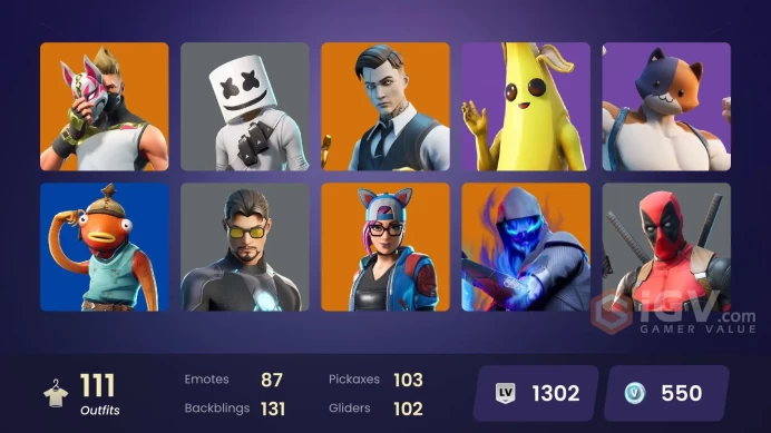 [PSN,XBOX,PC,NINT] Party Trooper (J Balvin) | Midas (Fully Golden) | Ragnarok (Stage 6) | Drift (Stage 5) | Widow's Pack | 111 Skins