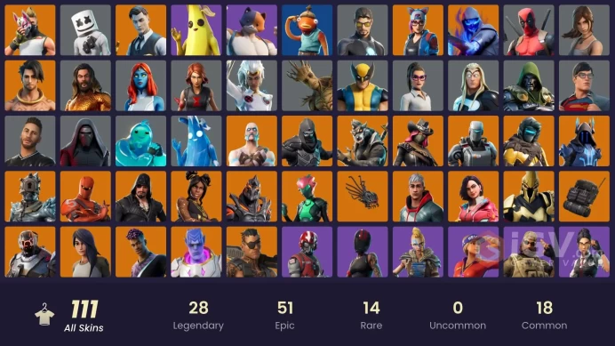 [PSN,XBOX,PC,NINT] Party Trooper (J Balvin) | Midas (Fully Golden) | Ragnarok (Stage 6) | Drift (Stage 5) | Widow's Pack | 111 Skins