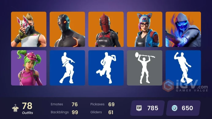 [PSN/XBOX/PC/NINT] Drift (Stage 5) | Carbide (Stage 5) | Hearspan | Rage | Astroworld Cyclone | Omega | Tsuki | The Ice King | STW | 78 Skins