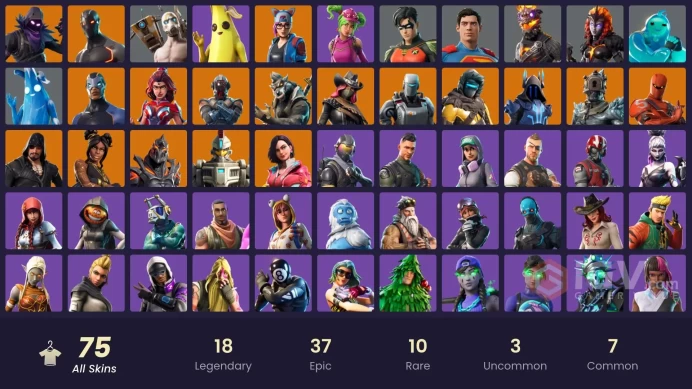 [PSN/XBOX/PC/NINT] Mako | Psycho Bandit | Omega | Peely | Carbide (Stage 5) | Hot Marat | Orange Justice | Snowflake | Heartspan | 75 Skins