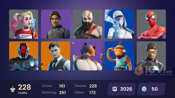 [PSN/XBOX/PC/NINT] 228 Skins | Lara Croft | Candy Axe | STW (Deluxe Founder’s Pack) | Maranello Racer | Modena Icon | Reaper Axe | Ninja