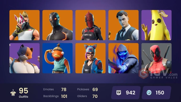 95 Skins Fa / Sultura / Red Knight / Black Widow Outfit / gs057
