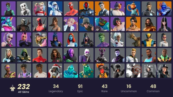 [PC/PSN/XBOX] 232 skins | Deluxe STW | Merry Mint Axe | Leviathan Axe | Lara Croft | Laugh It Up | Verve | Take The Elf