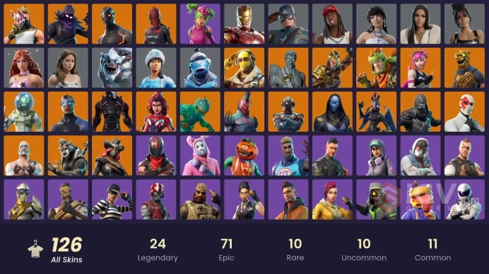 [ALL PLATFORMS]-125 skins- Omega (stage 5)- Love Ranger - Valor-Flytrap- Red Knight- Ravage- Raven - Omen - Ragnarok - Rex -FULL ACCESS
