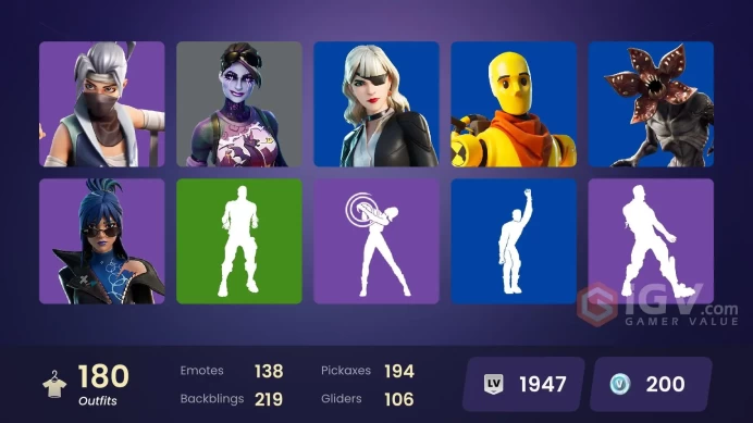 [ALL PLATFORMS]-180 Skin-Unchained Ramirez-Demogorgon-Xenomorph-Black Widow Outfit-Renzo the Champion-FULL ACCESS-LIFE TIME WARRANTY