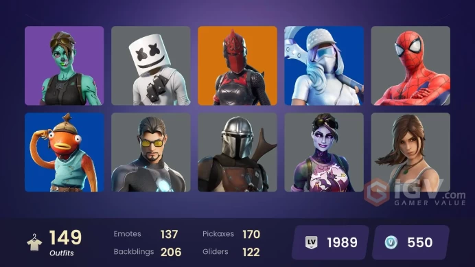 PC/PSN/Xbox/Nintendo 149 skins Leviathan Axe | Heron Stance Hero | Pitch Patroller | Predator | Snap | Torin | Paradigm (Reality-659) | Ronin |