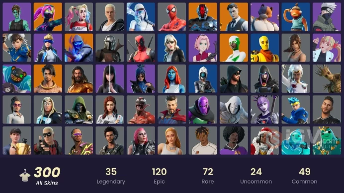 [ALL PLATFORMS]-301 Skin-OG STW-Neo Versa-Gold Midas -Gold Brutus-Sasuke Uchiha-Naruto Uzumaki-Kakashi Hatake-Champion Kyra-FULL ACCESS-