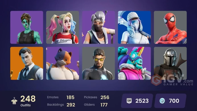 [ALL PLATFORMS]-248 Skin-256 Pickaxe-FULL ACCESS-LIFE TIME WARRANTY-BEST SELLER-