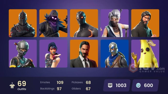 FA - [PC/XBOX] 69 skins | Black Knight | Sparkle Specialist | The Reaper | Blue Squire | Take The L | Elite Agent | Blue Team Leader |art Tycoon