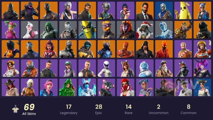 FA - [PC/XBOX] 69 skins | Black Knight | Sparkle Specialist | The Reaper | Blue Squire | Take The L | Elite Agent | Blue Team Leader |art Tycoon
