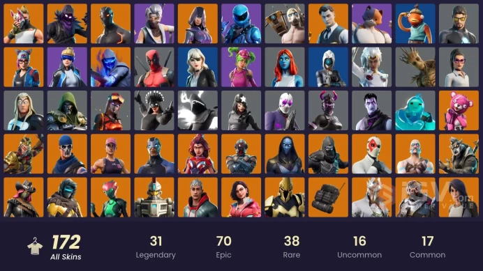 [PC/PSN/XBOX] 173 skins  | IKONIK | Indigo Kuno  |  Brilliant Bomber | Honor Guard | Neo Versa | Leviathan Axe |  Merry Mint Axe |  OG ST | vv5