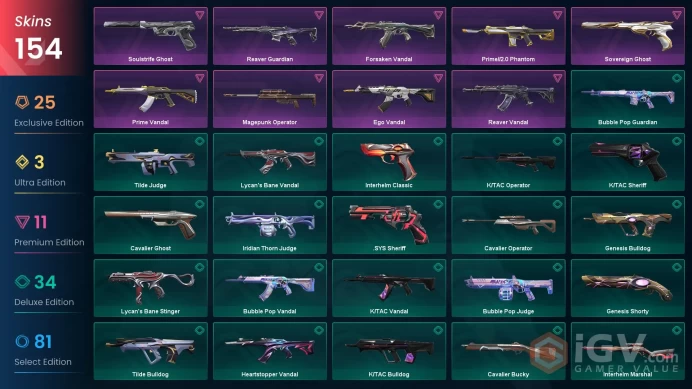 52 EU/TR & Dia MMR & RGX Firefly/Blade/Karambit-Oni Claw-EF Dagger-Prime Karam-Prelude/GP/Kuronami/Evori Vandal-Ion PH-Reaver/Ion/Neo Sheriff