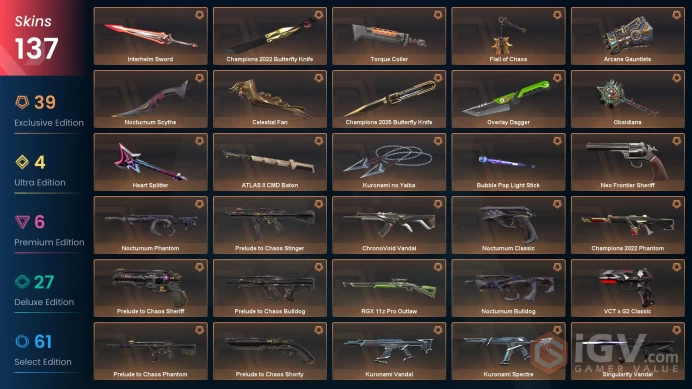 62 EU/TR&Plat MMR&Champions2022/2025 Sett-Kuronami Sett-Prelude Sett-Nocturnum Sett-Forsaken/Arcane Vandal-RGX Outlaw-Evori Ghost-Prime/Recon PH