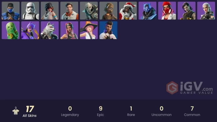 [PSN/PC] 17 skins | Cobalt Snowfoot | General Grievous | First Order Stormtrooper | Poe Dameron | Wookiee Team Leader | Apprentice | 1500 VB