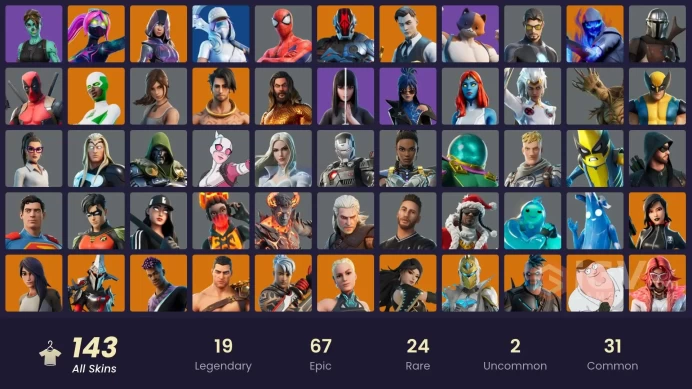 [PC/NINTENDO] 143 skins | Glow | Gold Midas | Gold Brutus | Cloud Striker | Trilogy | Carbon Commando | Pitch Patroller | HR0116