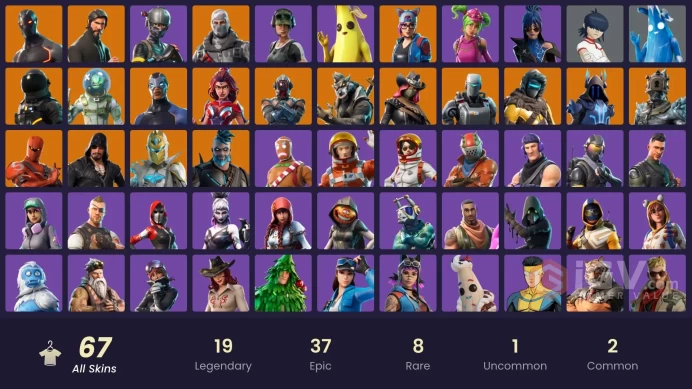[PC/XBOX/NINTENDO] 67 skins | The Reaper | Elite Agent | Sub Commander | Havoc | Trailblazer | The Prisoner | Leviathan	HR0119