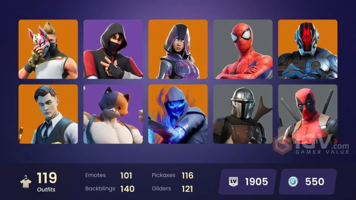 [PC/XBOX] 120 skins | OG STW | IKONIK | Glow | Gold Brutus | Gold Midas | Carbon Commando | Cloud Striker | Y495